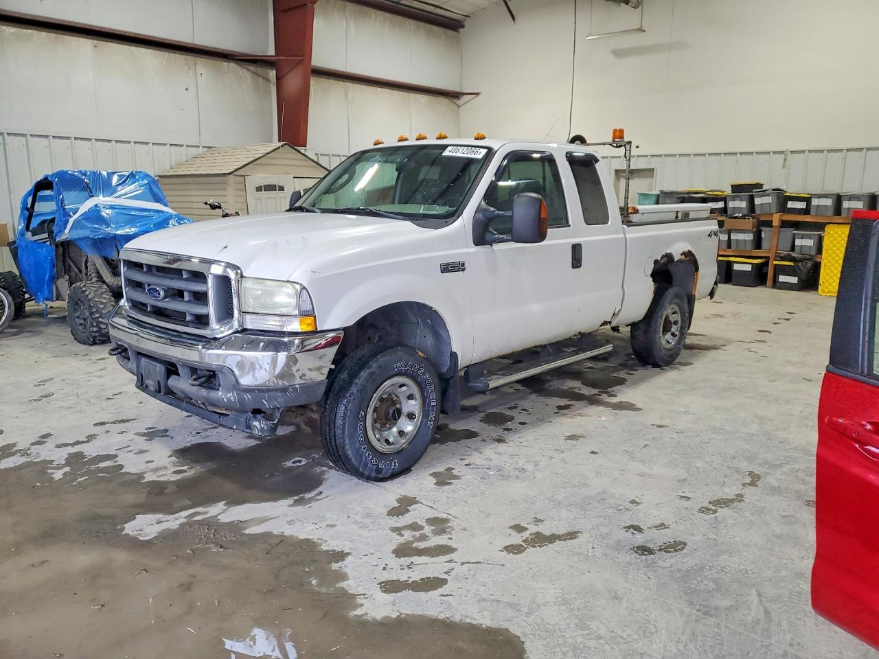 2004 Ford F250 Super Duty White vin: 1FTNX21L24EE08501