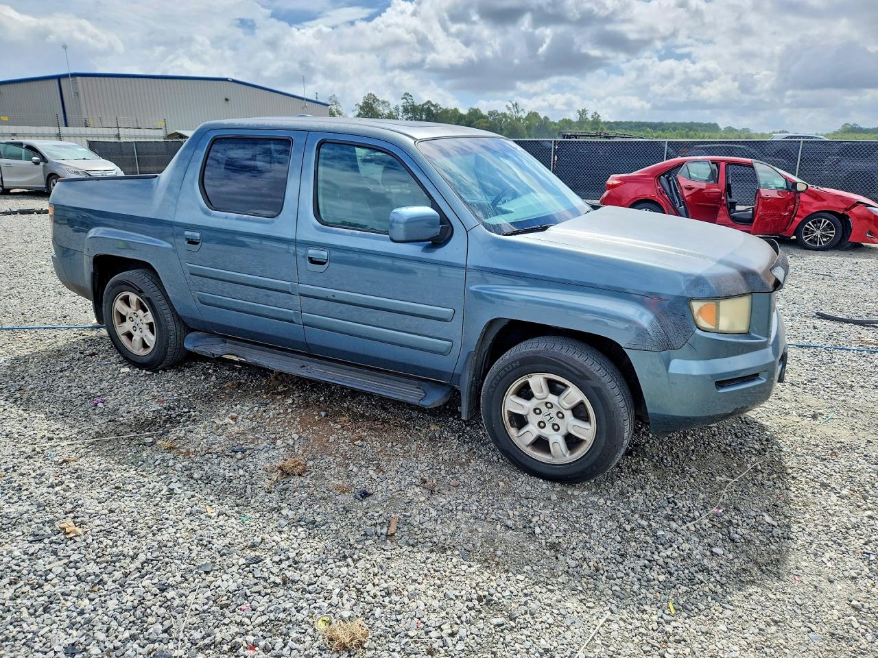2007 Honda Ridgeline Rtl Blue vin: 2HJYK16547H548672