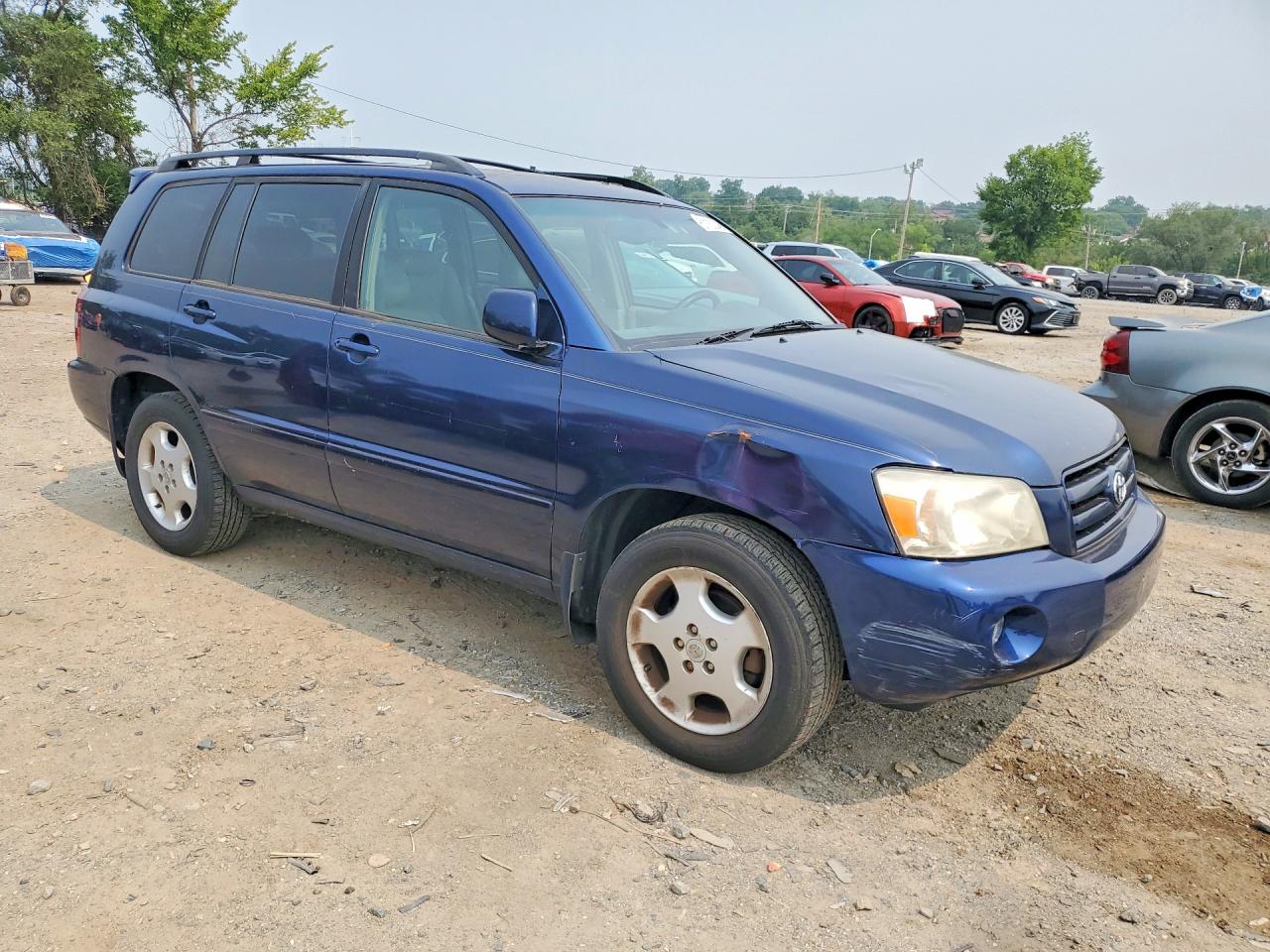 2006 Toyota Highlander Limited Blue vin: JTEDP21A860093838
