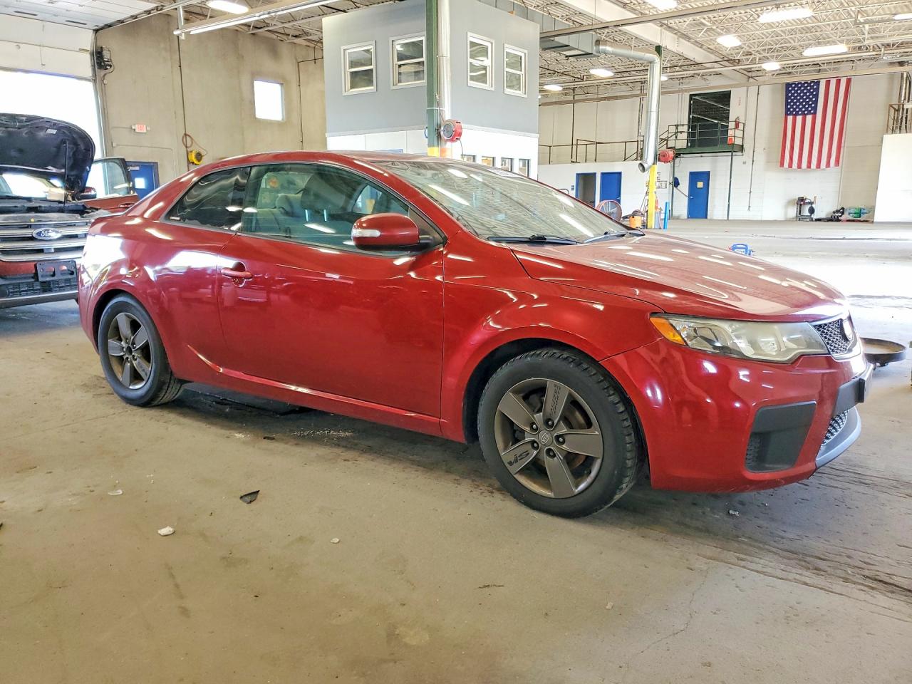2010 Kia Forte Koup Ex Red vin: KNAFU6A24A5307612