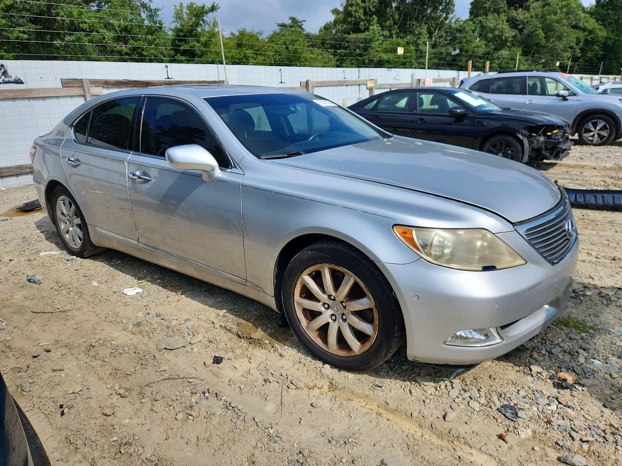 2007 Lexus Ls 460 Gray vin: JTHBL46F975050796
