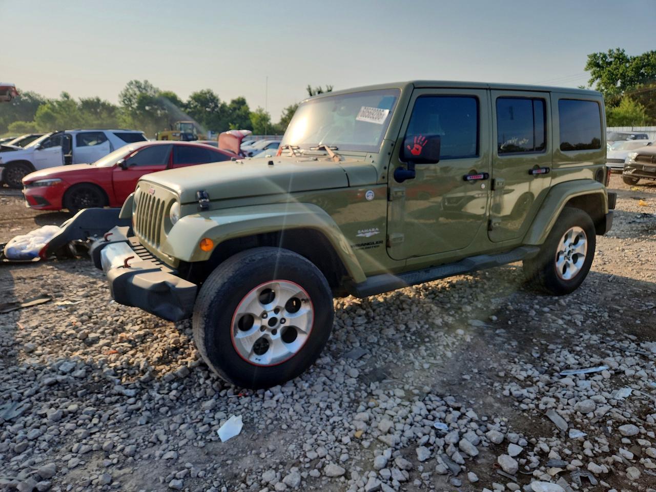 2013 Jeep Wrangler Unlimited Sahara Green vin: 1C4BJWEG5DL602993