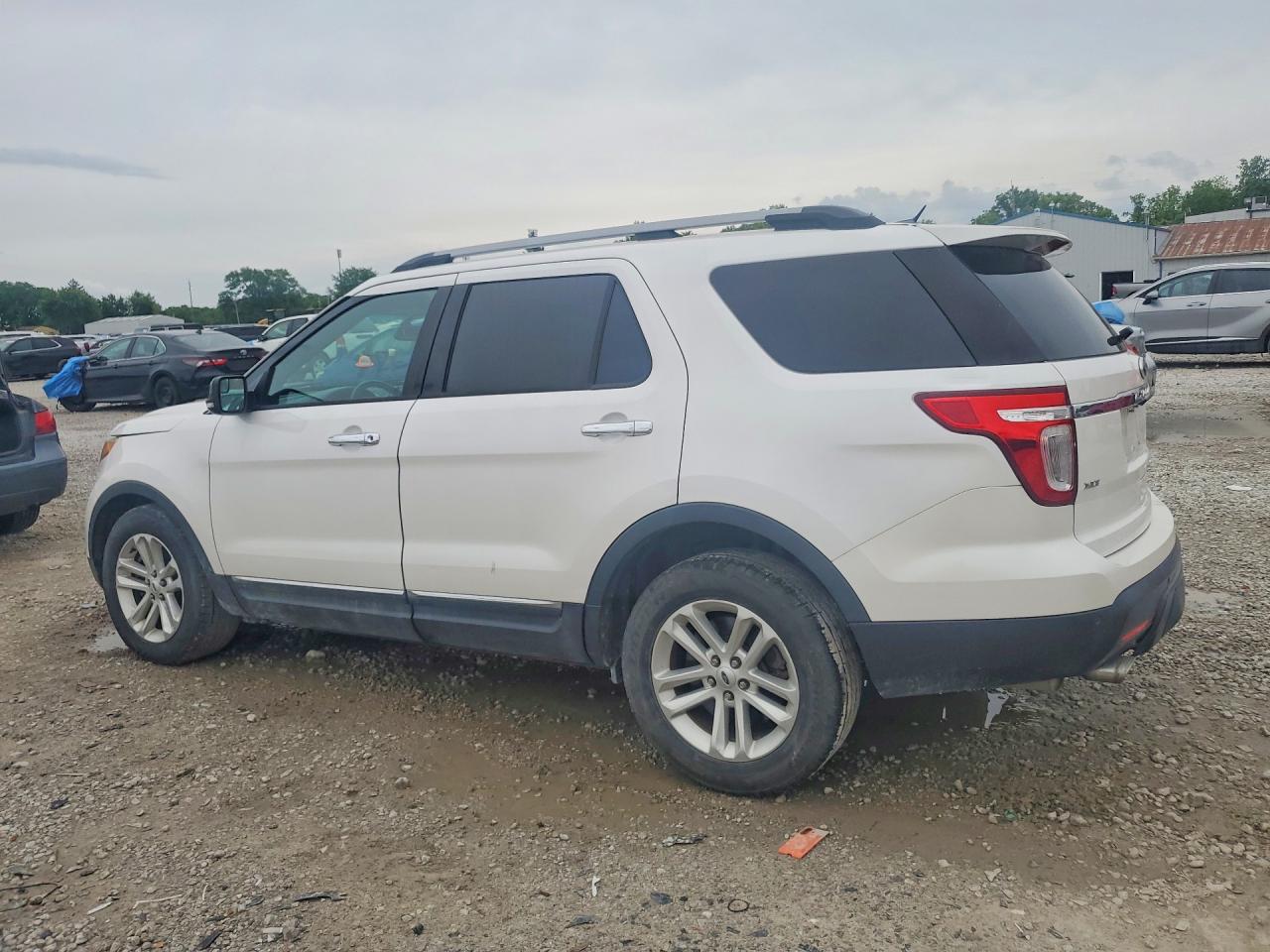 2014 Ford Explorer Xlt White vin: 1FM5K7D82EGA53477