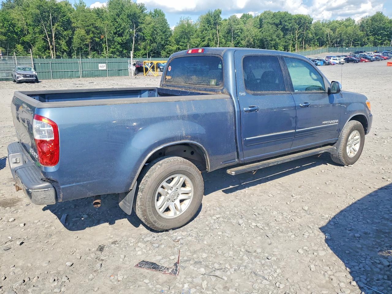 2005 Toyota Tundra Double Cab Sr5 Blue vin: 5TBDT44165S494428
