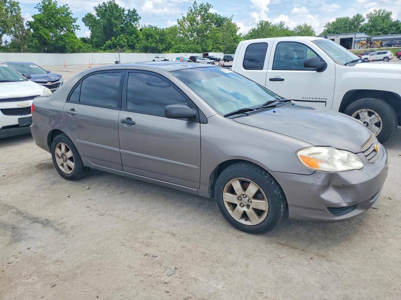 2004 Toyota Corolla Le Gray vin: 1NXBR38EX4Z236231