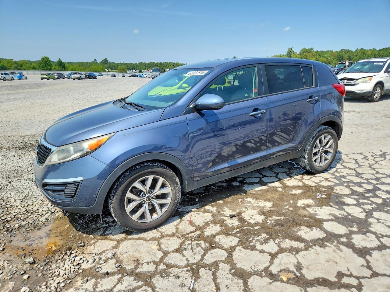 2015 Kia Sportage Lx Blue vin: KNDPB3AC2F7784684