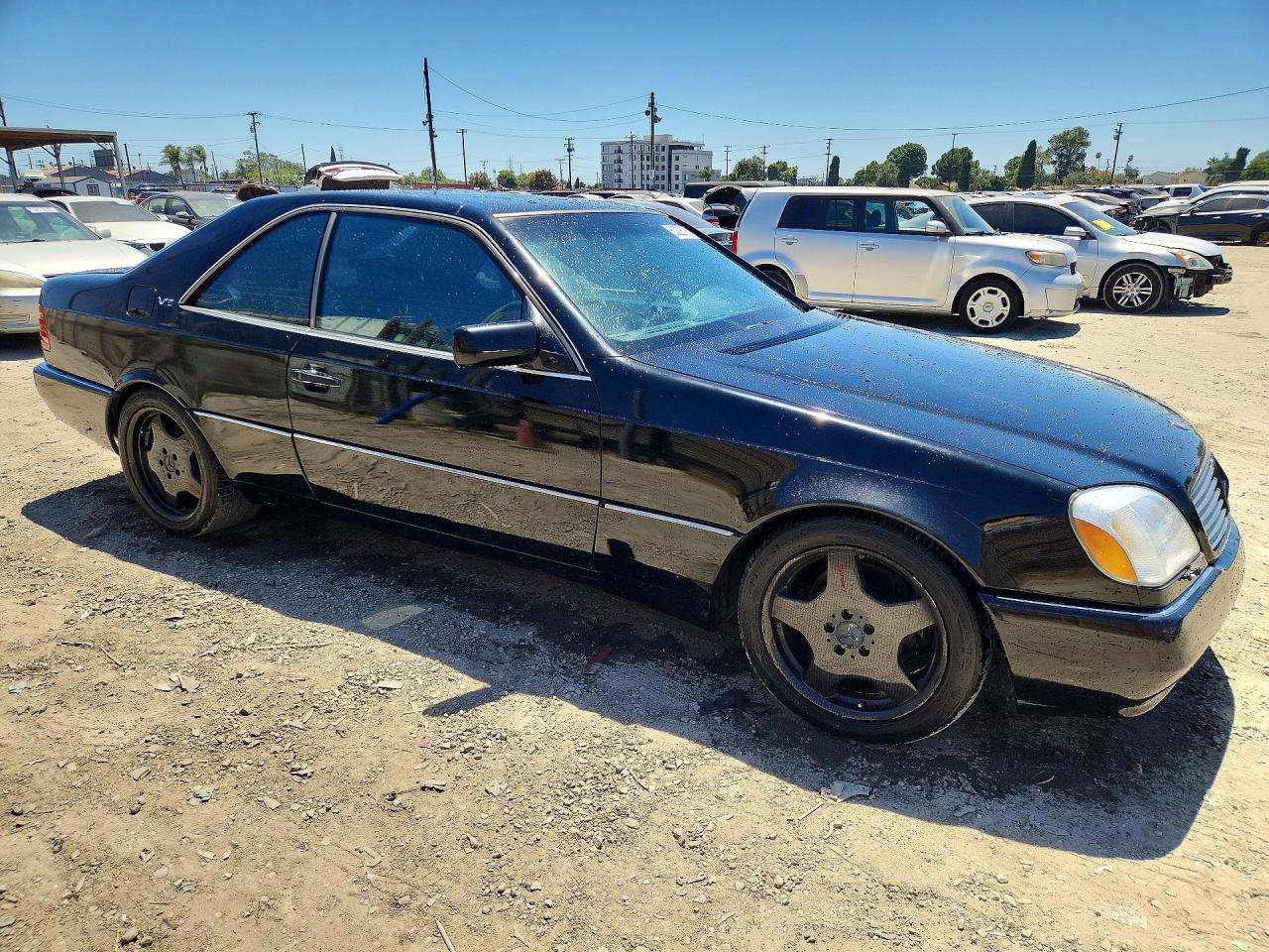 1997 Mercedes-benz S 600 Black vin: WDBGA76G9VA354673