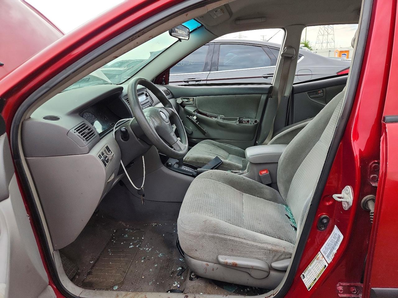 2007 Toyota Corolla Ce Red vin: 1NXBR32E87Z764816