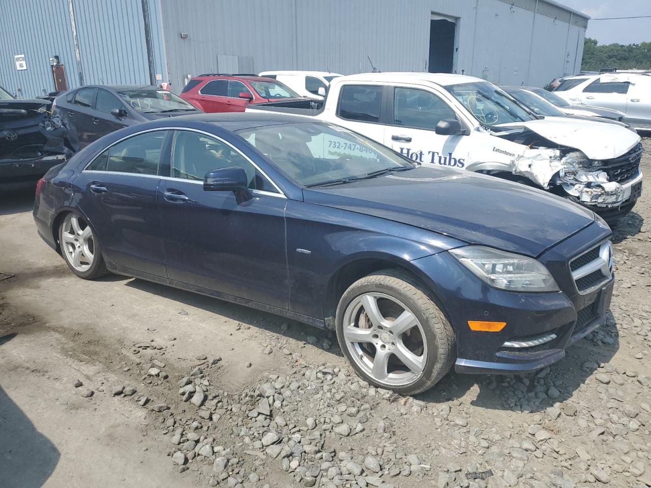 2012 Mercedes-benz Cls 550 4matic Синий vin: WDDLJ9BB2CA044941