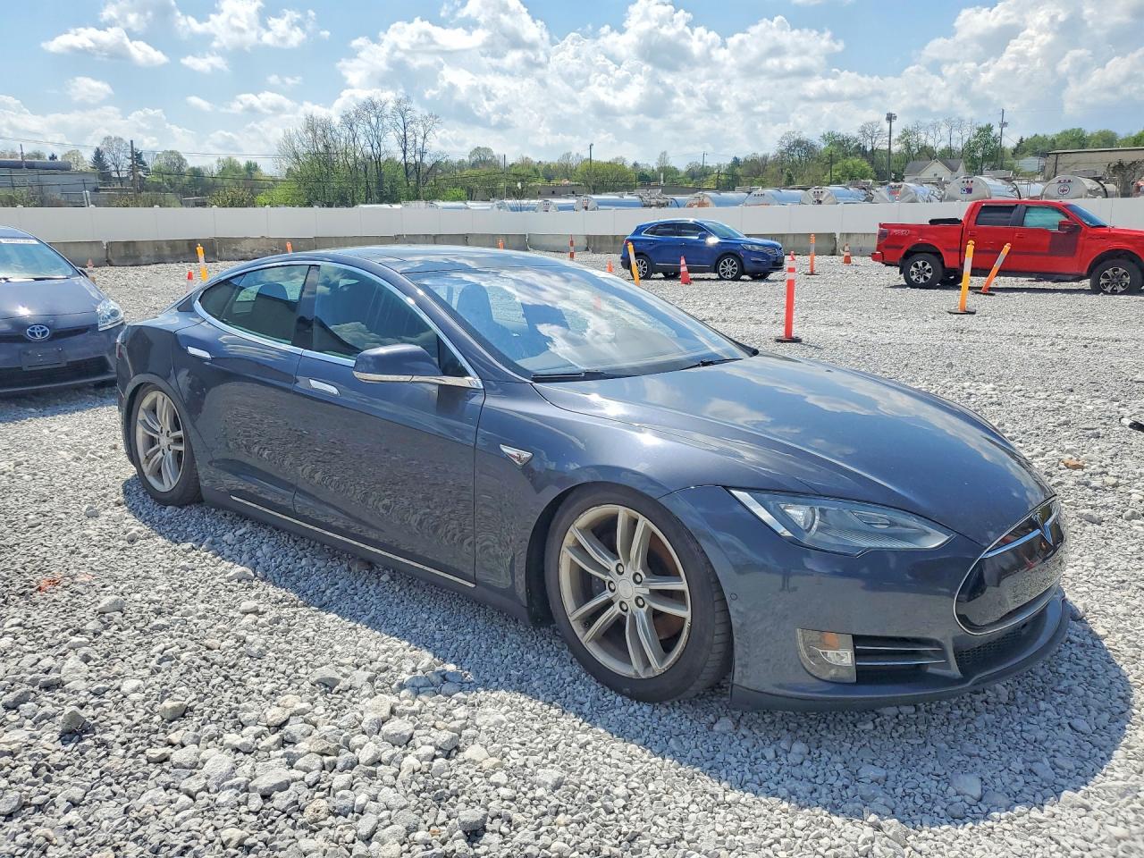2015 Tesla Model S 85d Gray vin: 5YJSA1H25FF091116