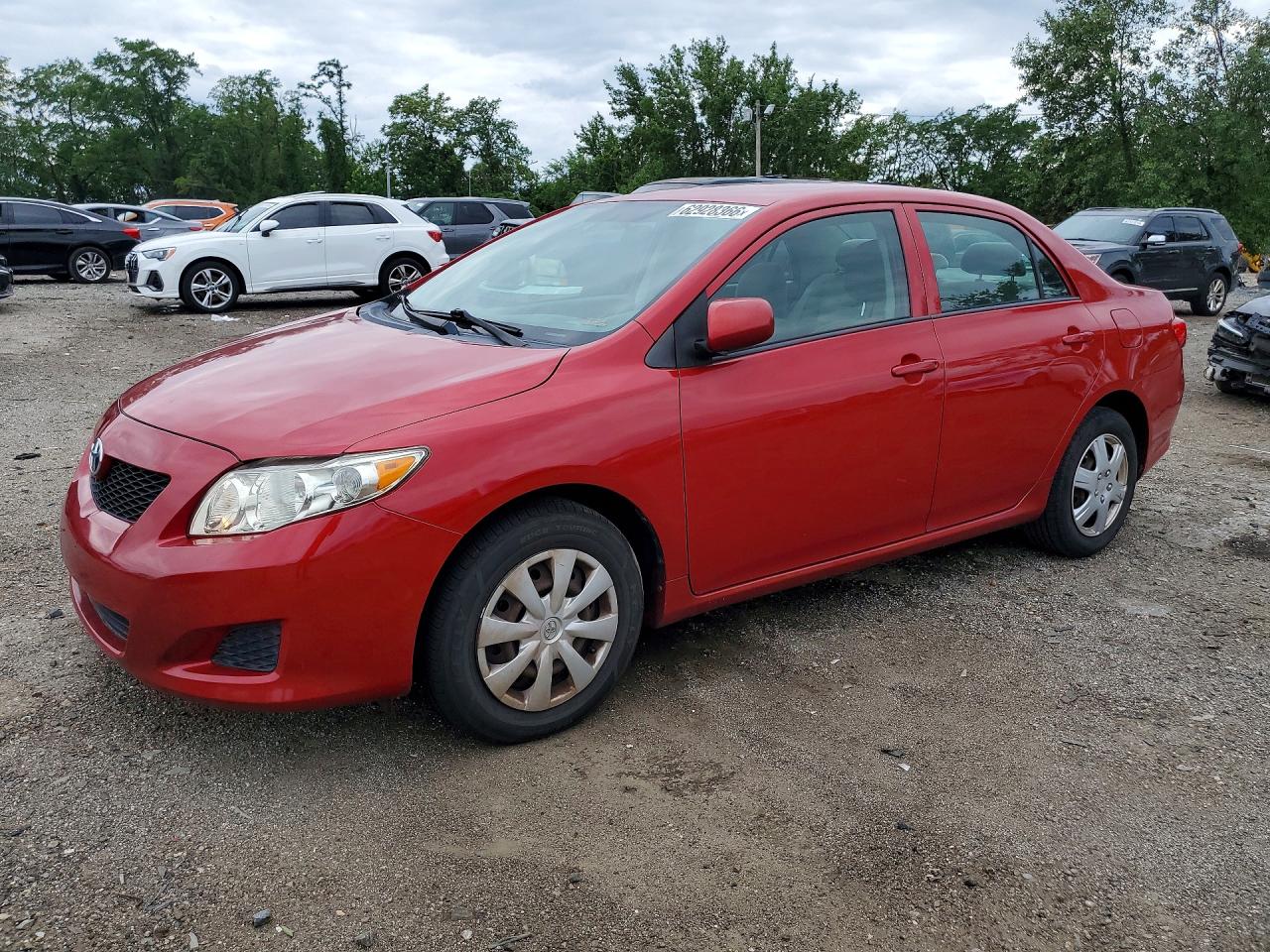 2009 Toyota Corolla Le Red vin: 2T1BU40E19C105715