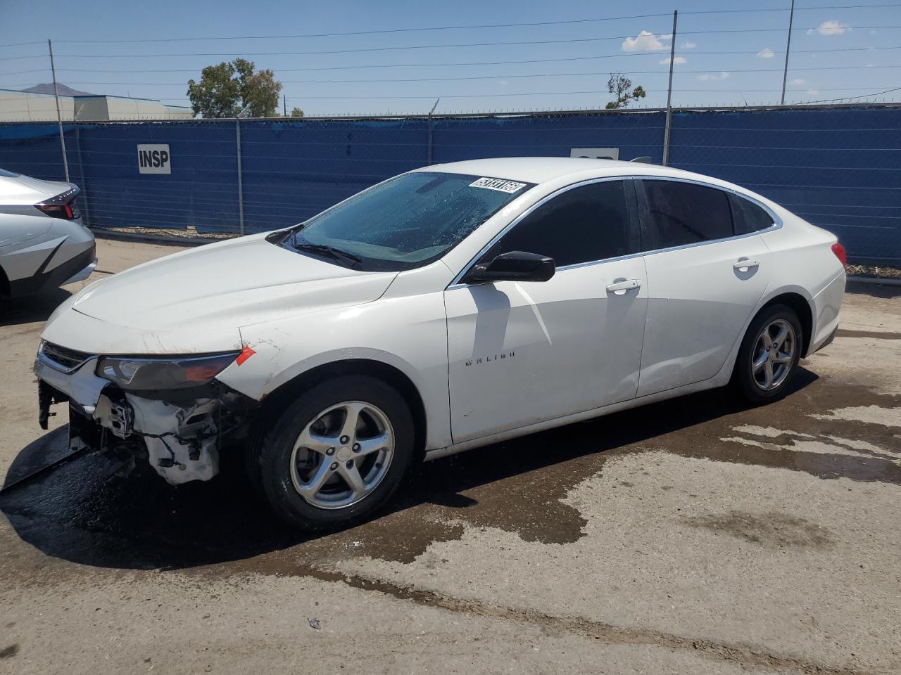 2018 Chevrolet Malibu Ls Белый vin: 1G1ZB5ST6JF104621 Damage: Left Head Lamp, Broken, Replacement Required
