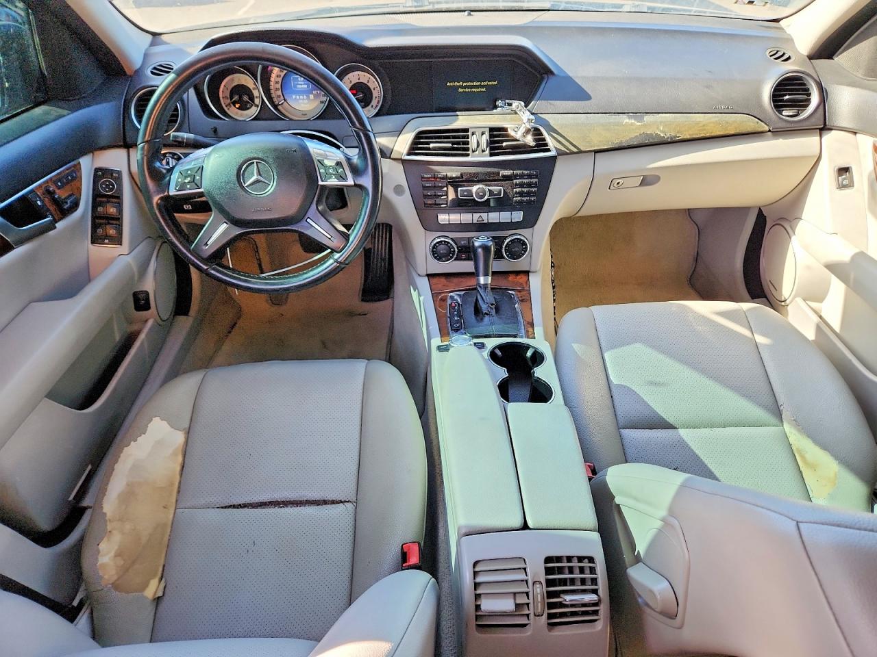 2012 Mercedes-benz C 250 Gray vin: WDDGF4HB0CR235773
