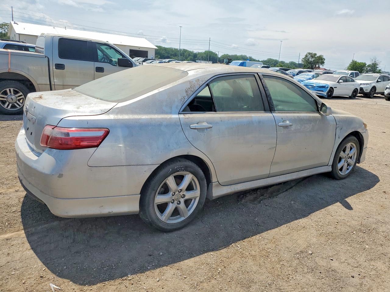 2007 Toyota Camry Se Silver vin: 4T1BE46K97U053532