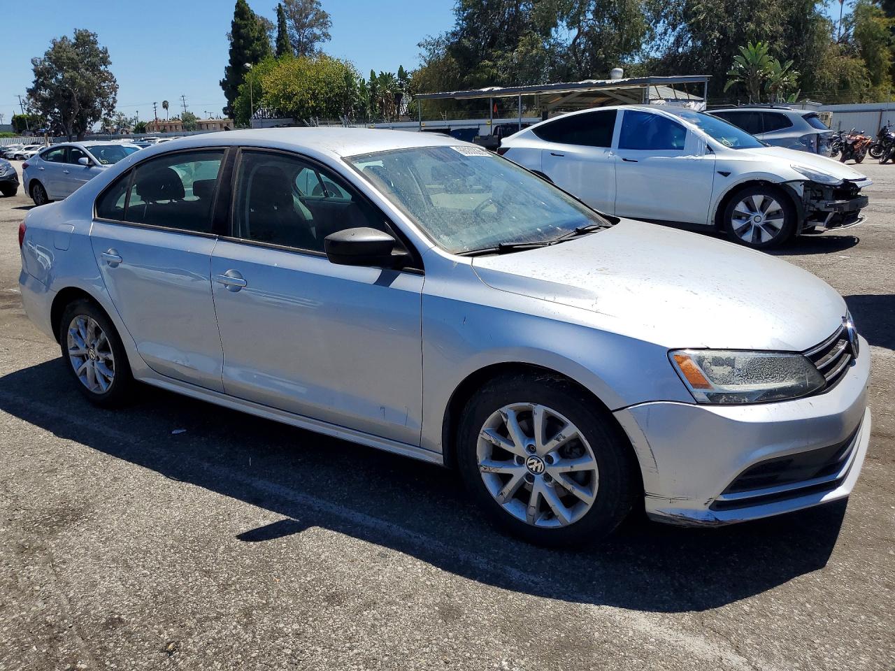 2015 Volkswagen Jetta Se Silver vin: 3VWD17AJ4FM335070