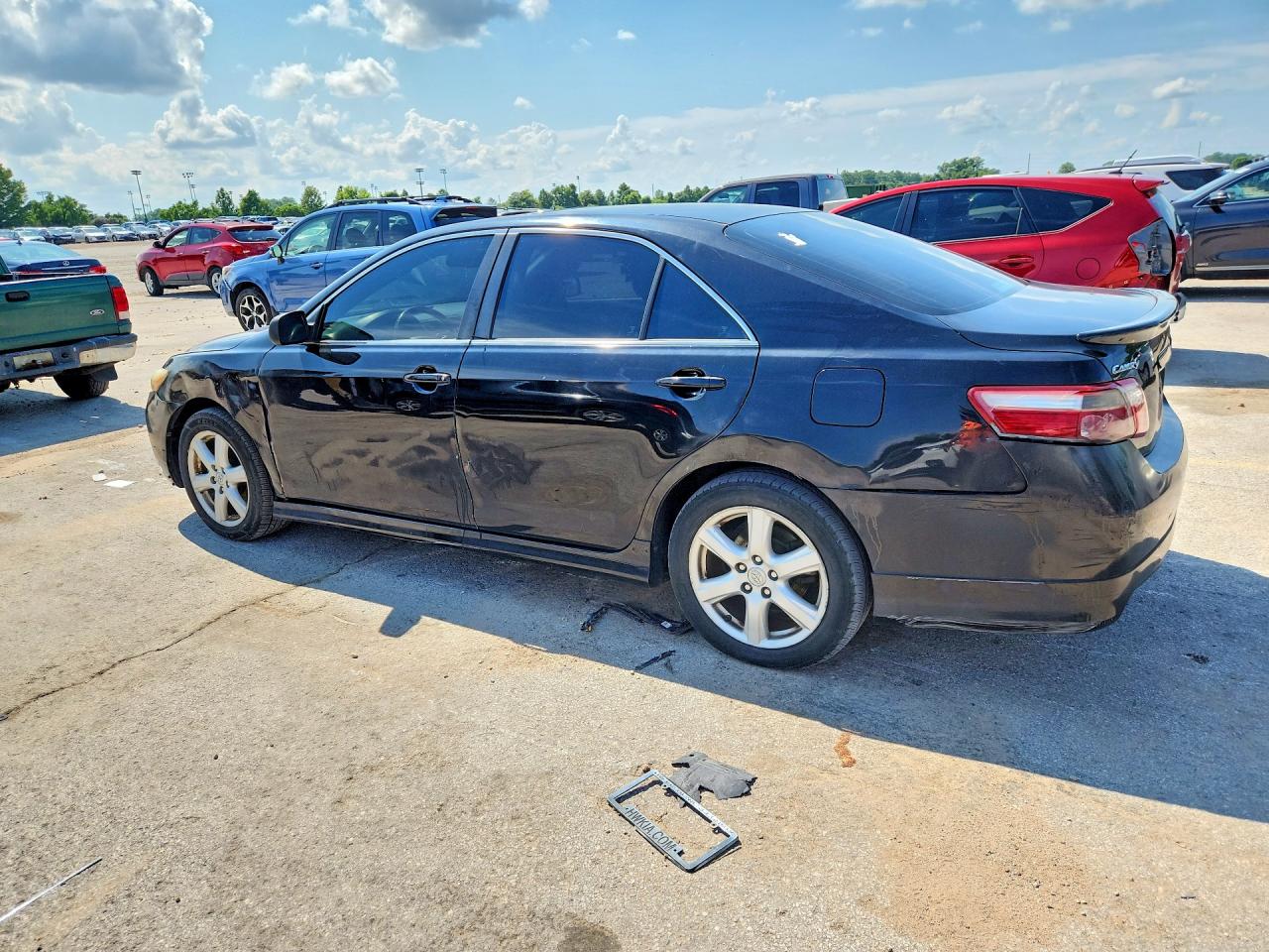 2007 Toyota Camry Se V6 Black vin: 4T1BK46K27U521125