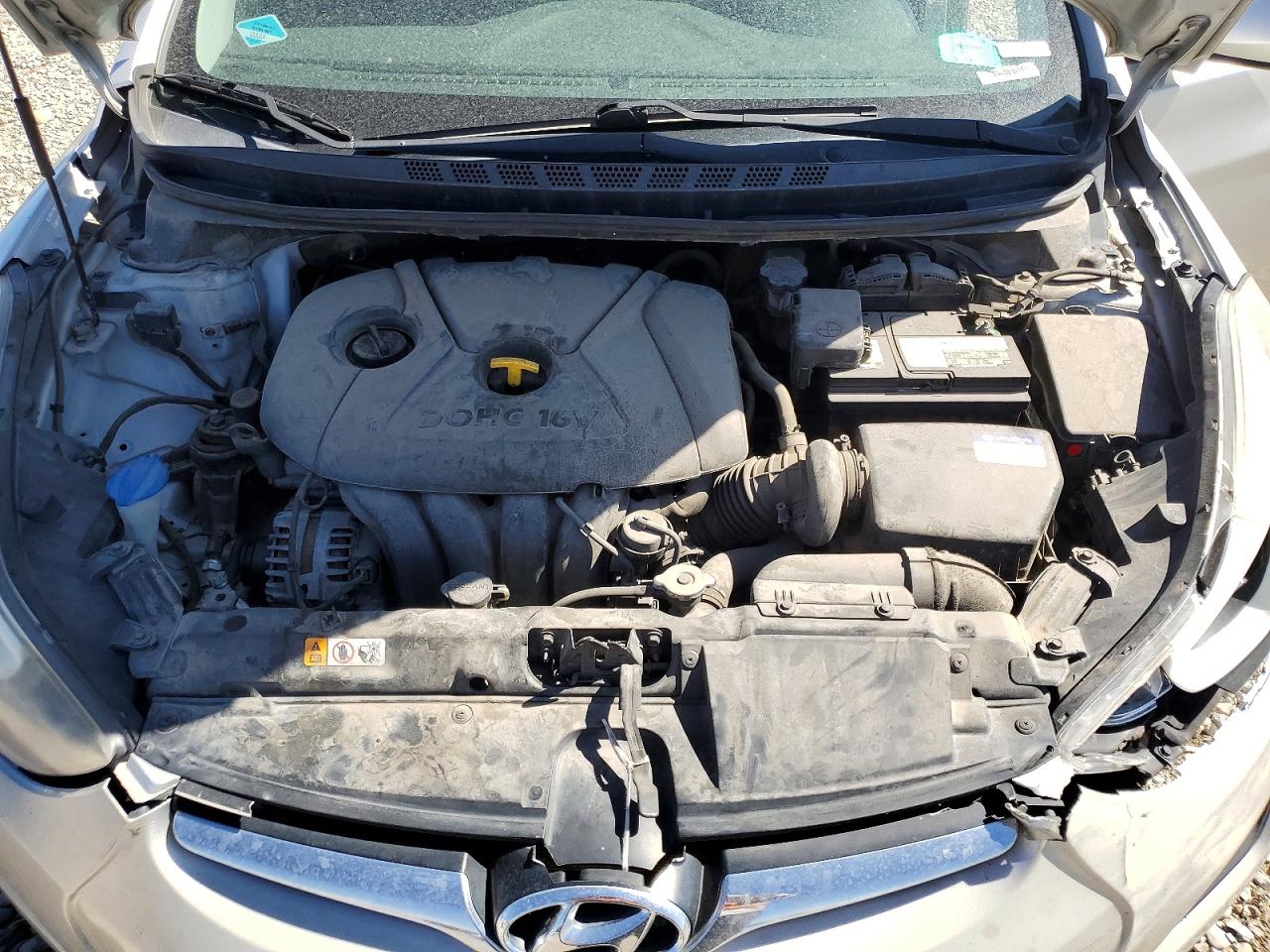 2014 Hyundai Elantra Se Серебряный vin: KMHDH4AE3EU184700