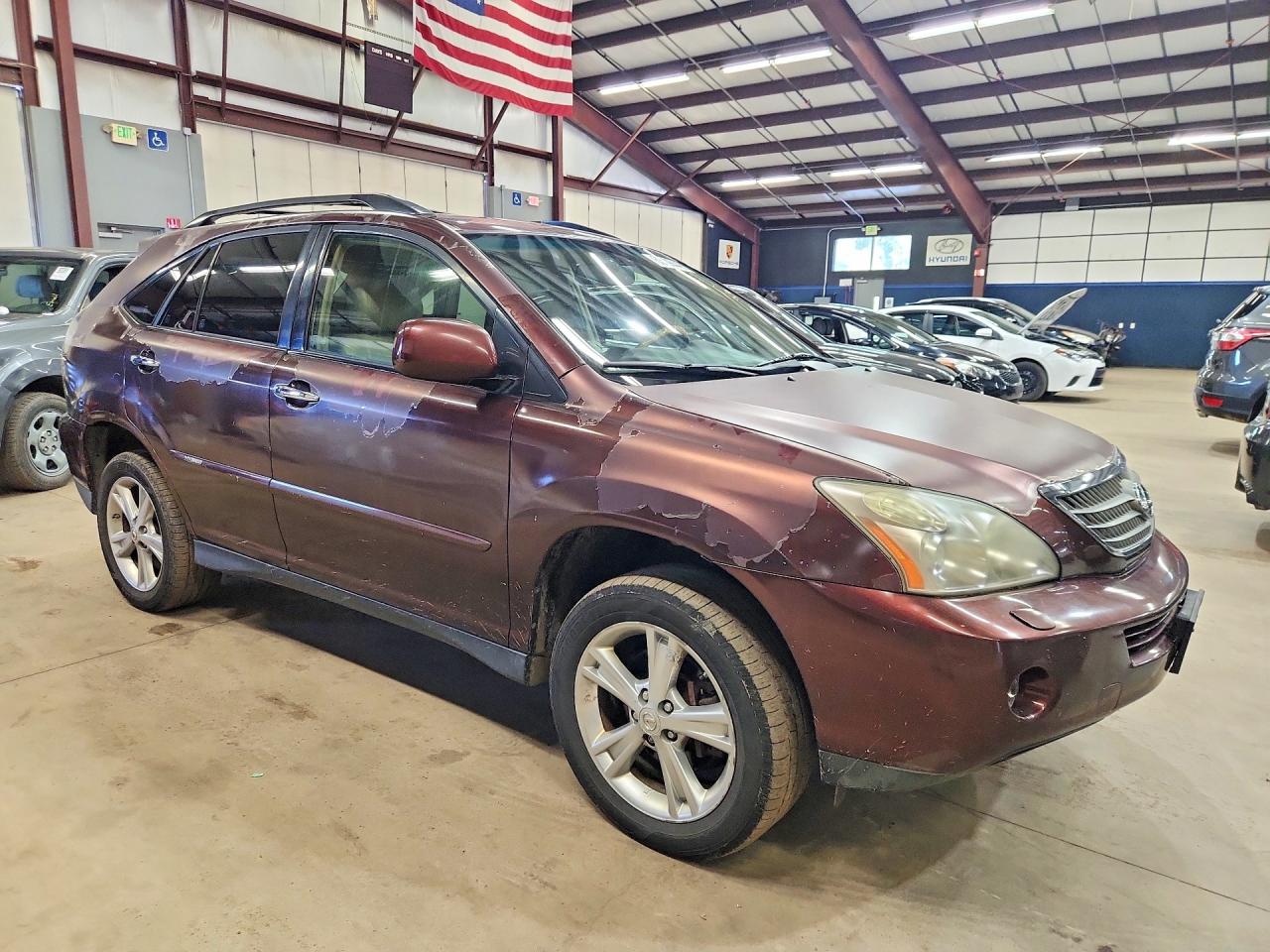 2008 Lexus Rx 400h Burgundy vin: JTJHW31U582850160