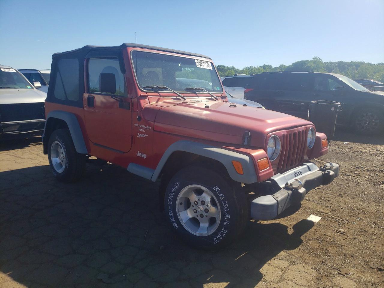 1999 Jeep Wrangler / Tj Sport Red vin: 1J4FY19SXXP412810
