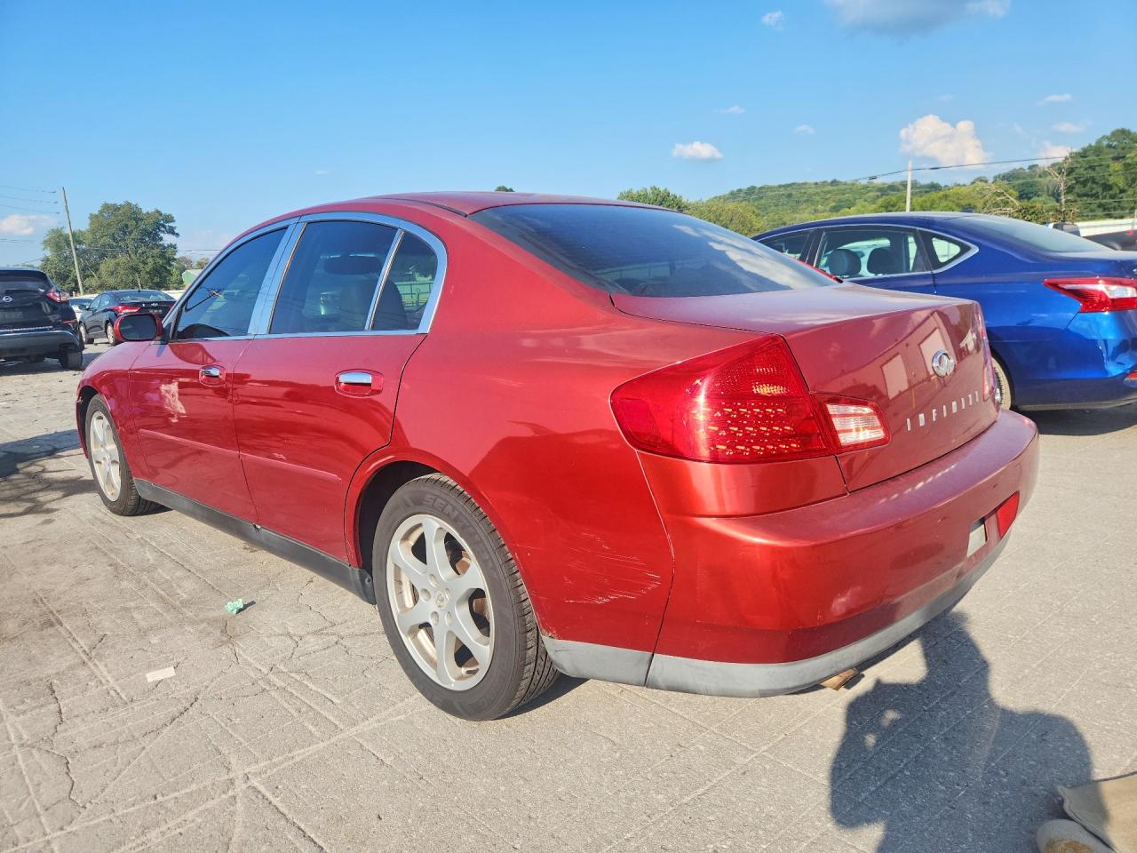 2003 Infiniti G35 Base Red vin: JNKCV51E23M305145