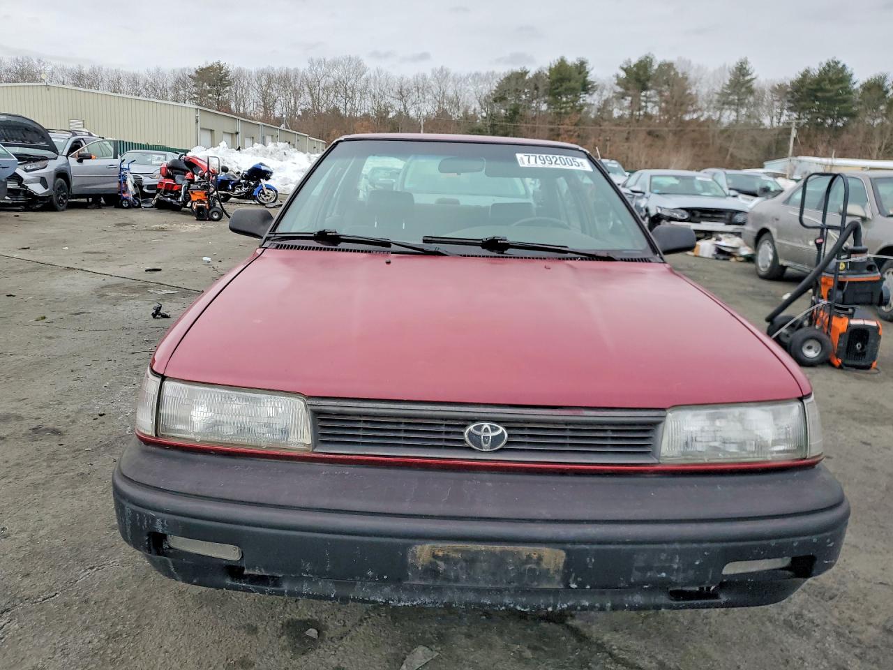 1992 Toyota Corolla Red vin: 2T1AE91A4NC180002