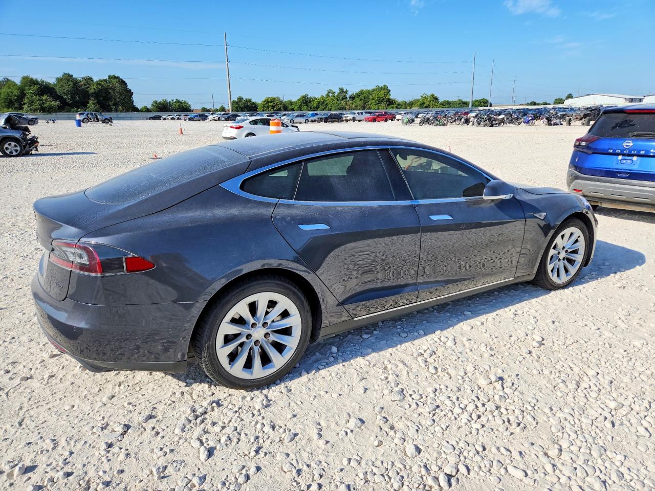 2015 Tesla Model S Black vin: 5YJSA1E27FF112486
