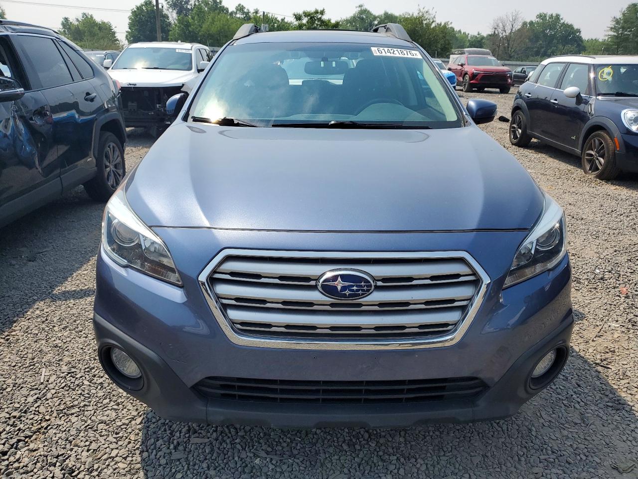 2015 Subaru Outback 2.5i Premium Blue vin: 4S4BSAHC4F3260685