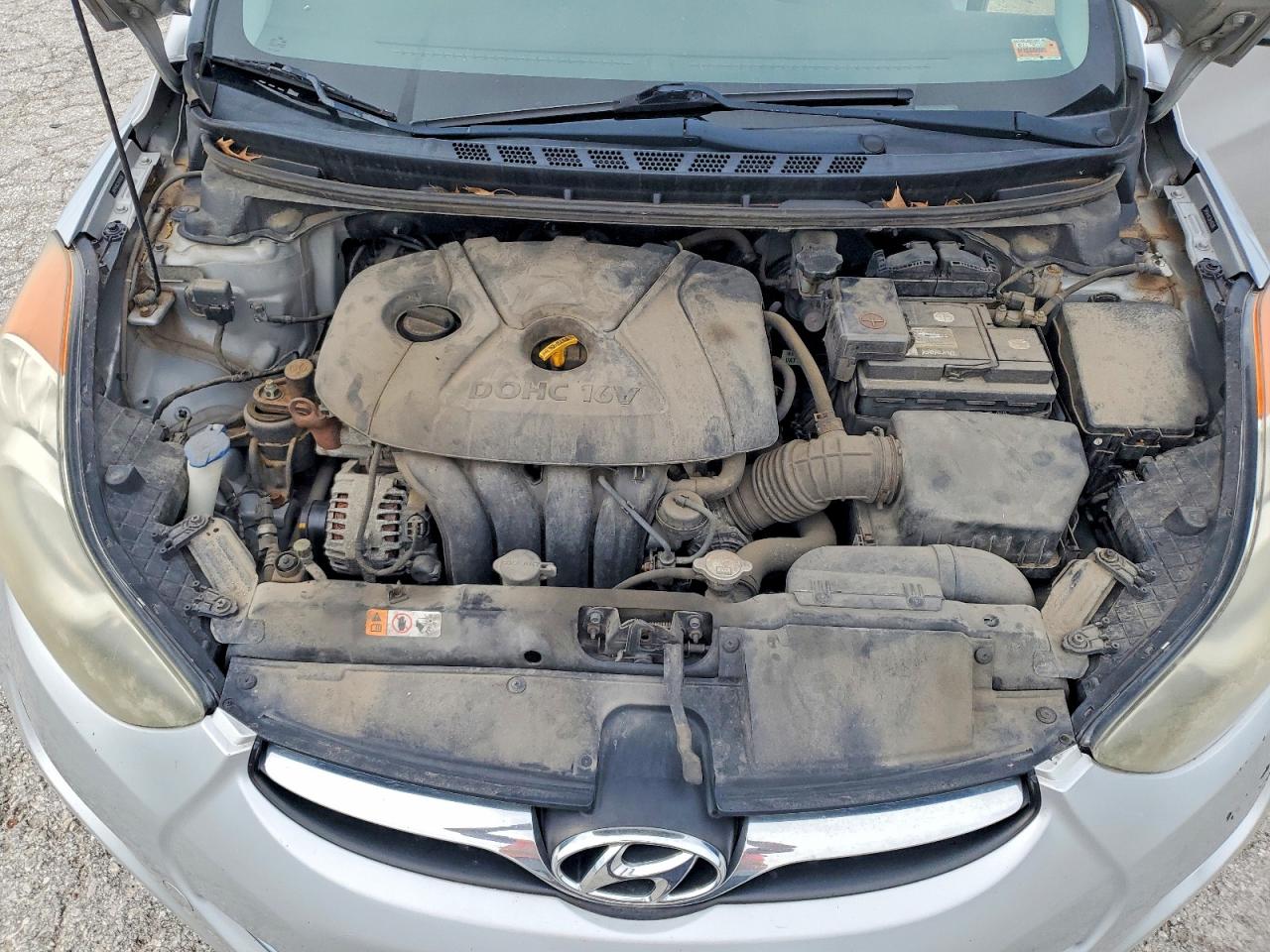 2013 Hyundai Elantra Gls Silver vin: 5NPDH4AE3DH268285
