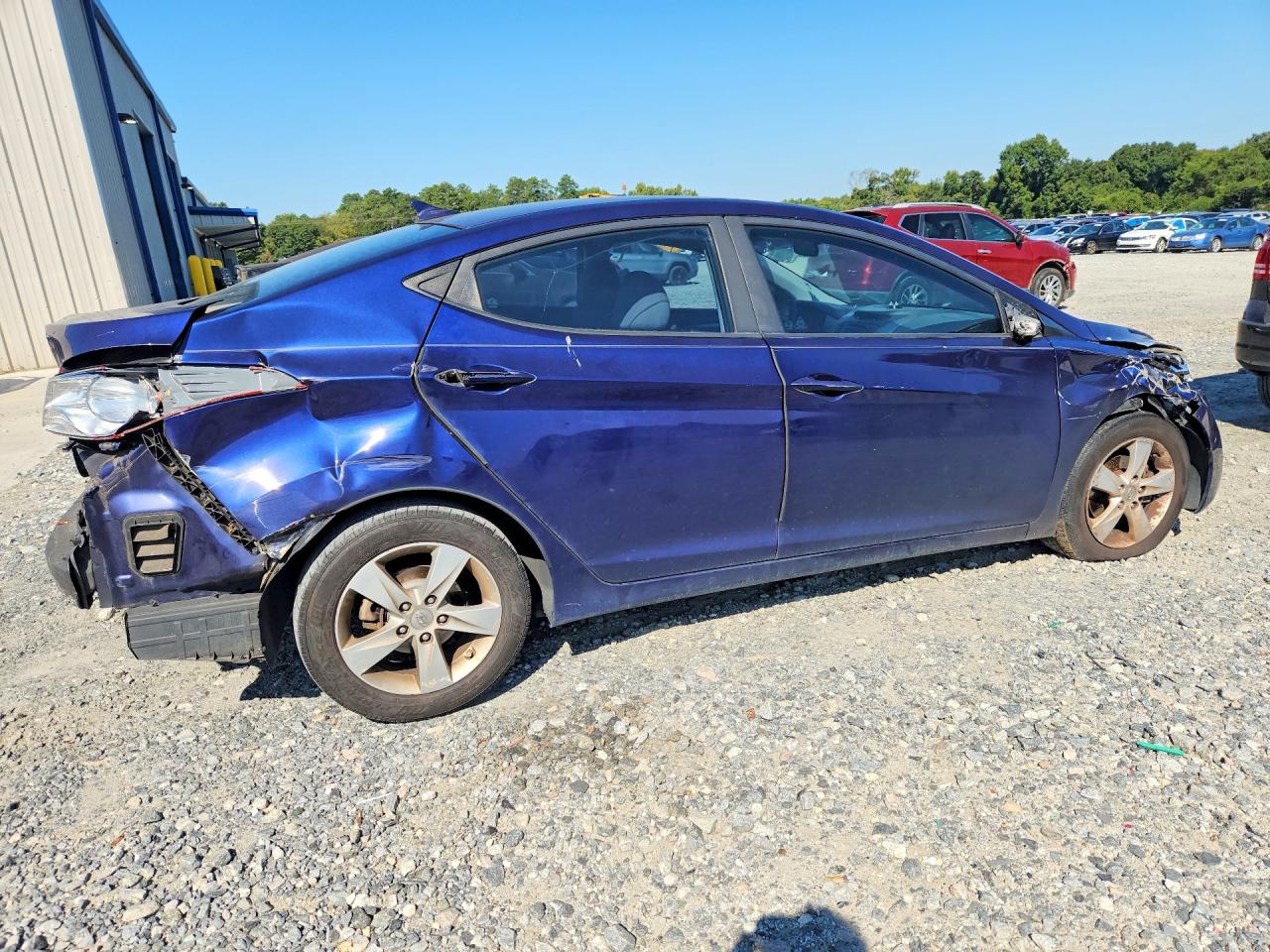 2013 Hyundai Elantra Gls Blue vin: 5NPDH4AE6DH433875