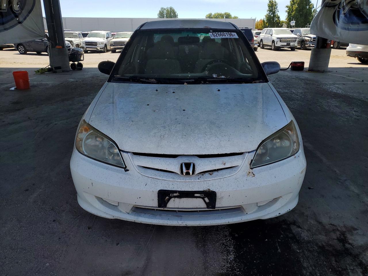 2004 Honda Civic Lx White vin: 2HGES16564H641648