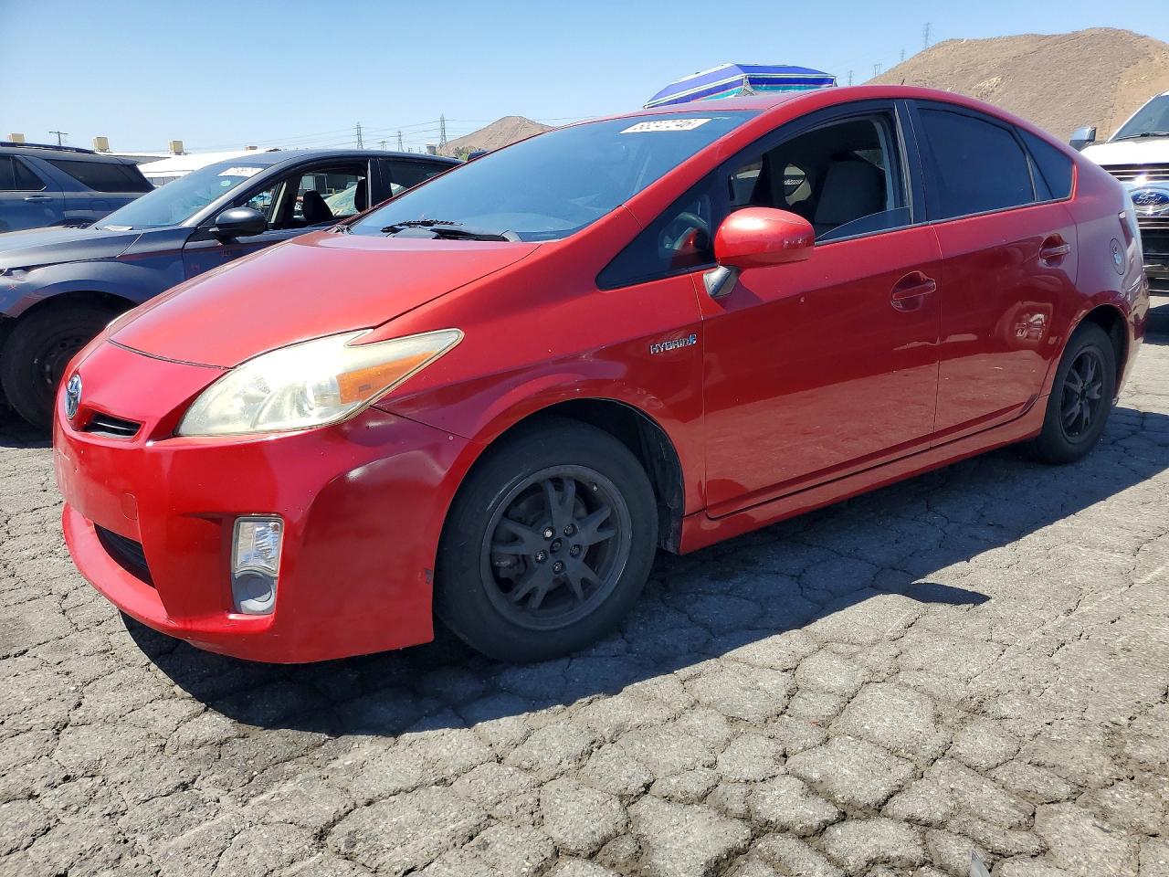 2010 Toyota Prius Iii Red vin: JTDKN3DU2A0170080