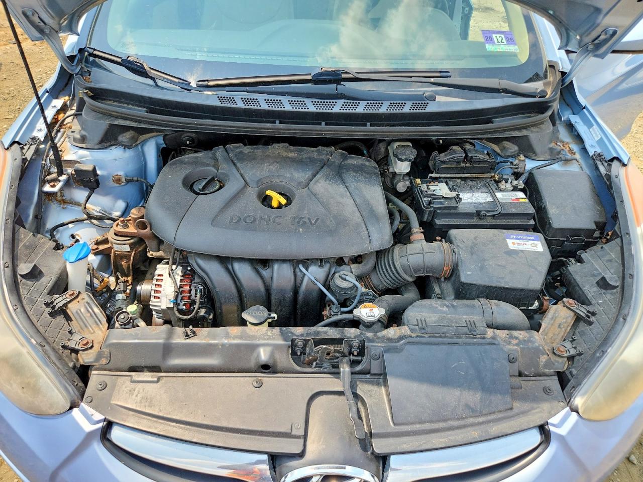 2012 Hyundai Elantra Gls Blue vin: KMHDH4AE7CU318914