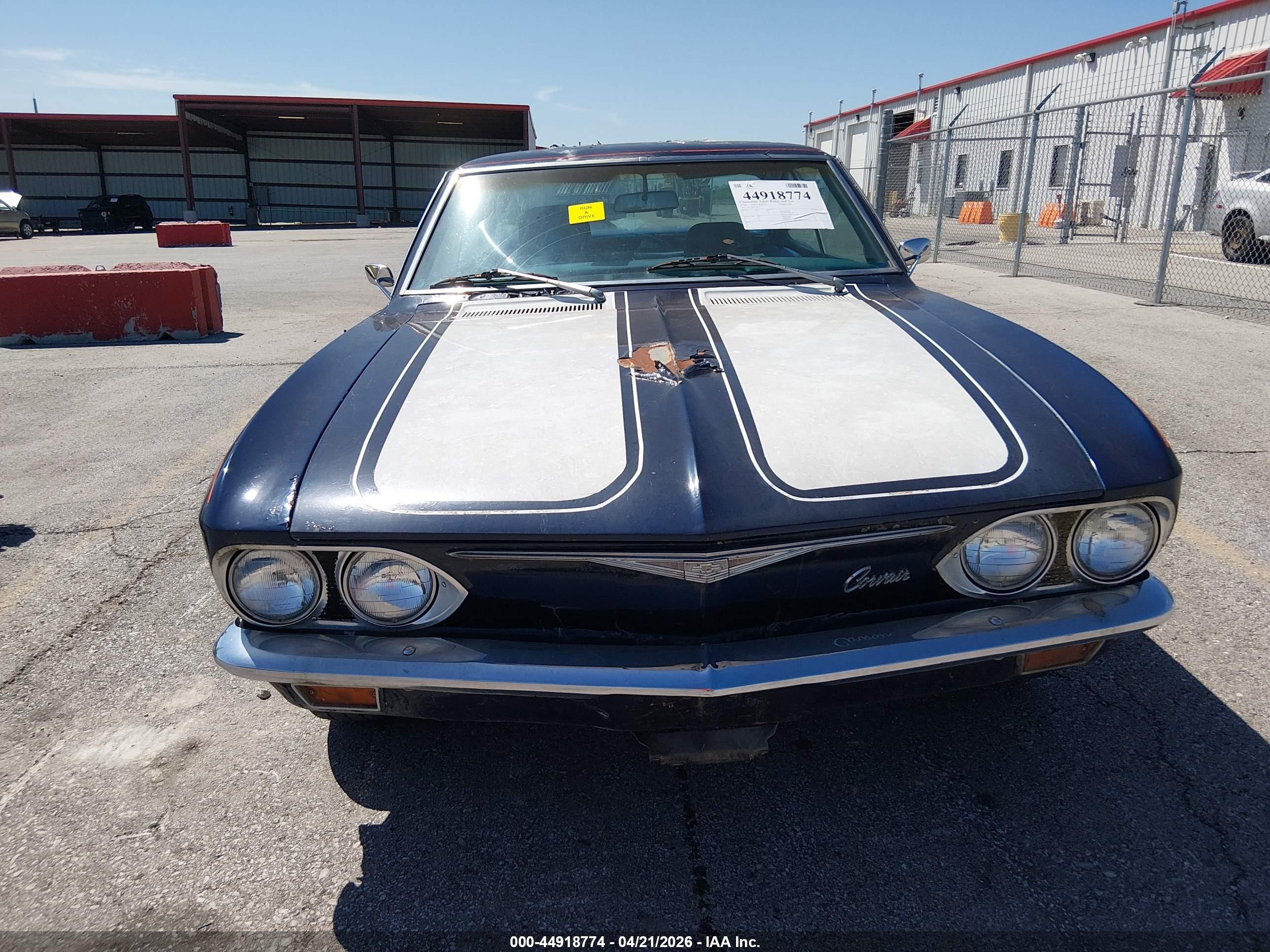 1968 Chevrolet Corvair   Blue vin: 105378W114327    