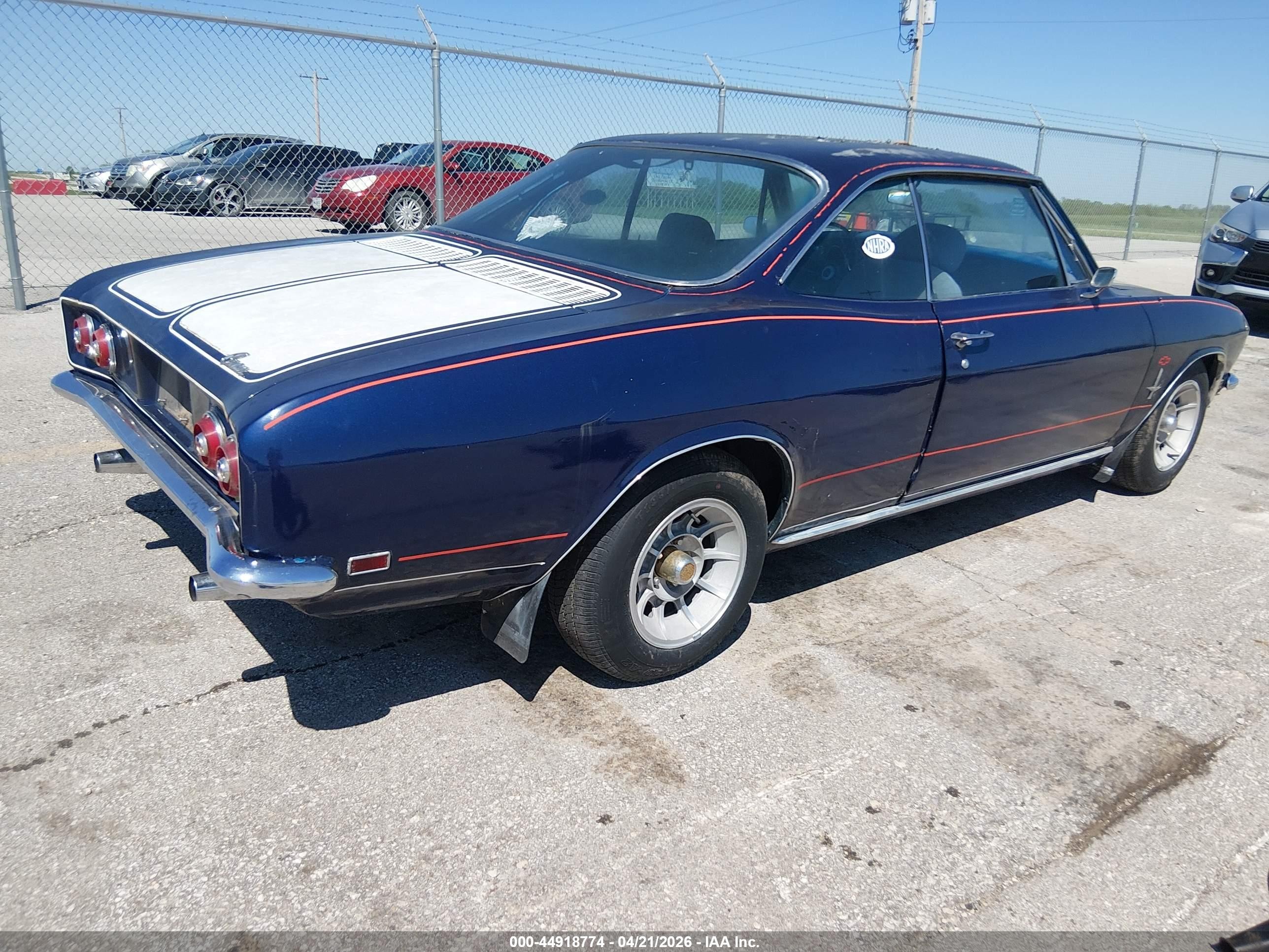 1968 Chevrolet Corvair   Blue vin: 105378W114327    