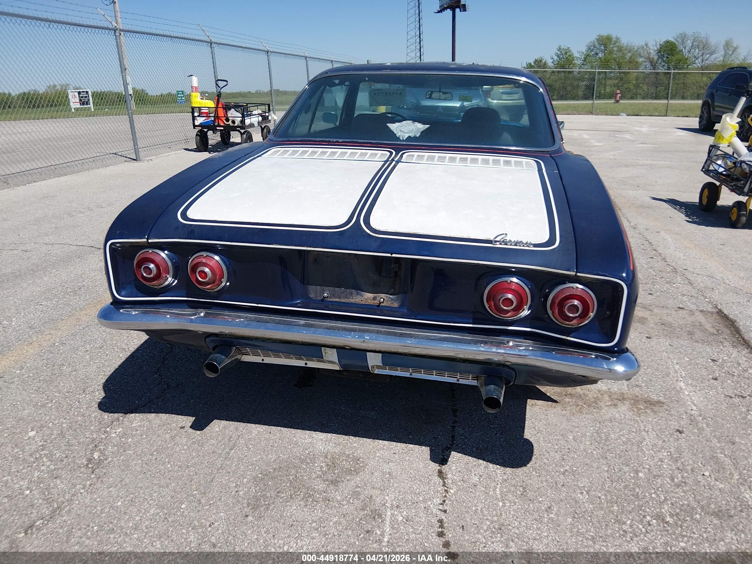 1968 Chevrolet Corvair   Blue vin: 105378W114327    