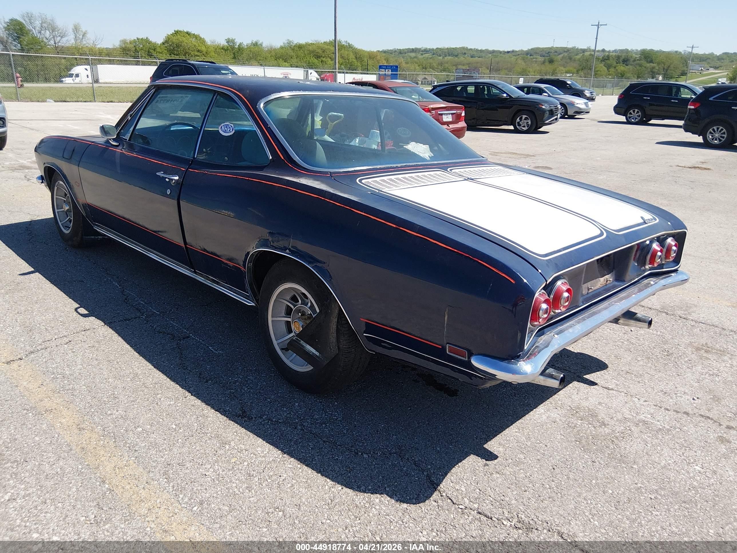 1968 Chevrolet Corvair   Blue vin: 105378W114327    