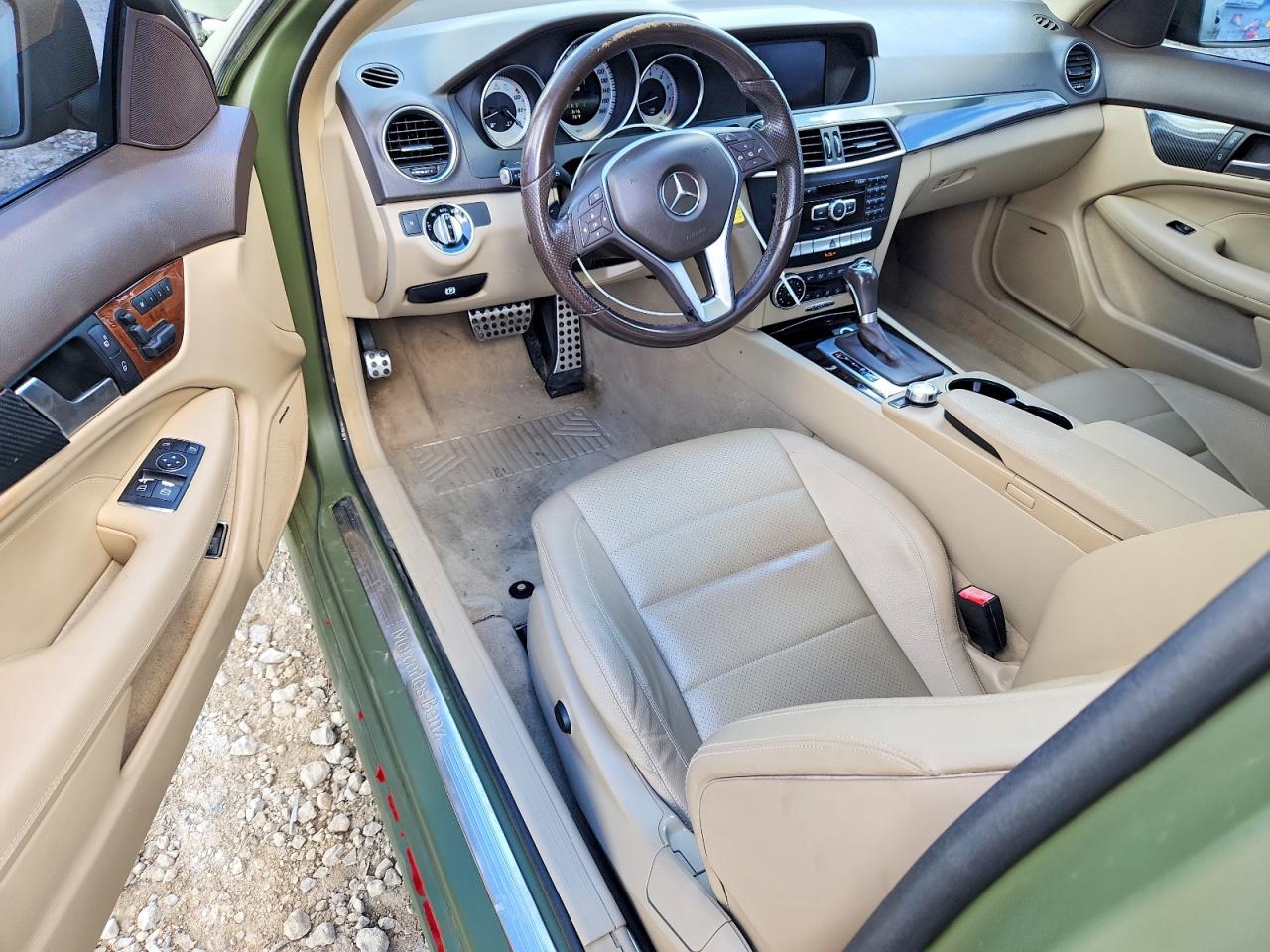 2014 Mercedes-benz C 350 4matic Green vin: WDDGJ8JB7EG292681