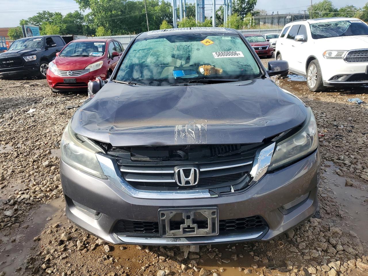 2014 Honda Accord Ex Gray vin: 1HGCR2F71EA106107