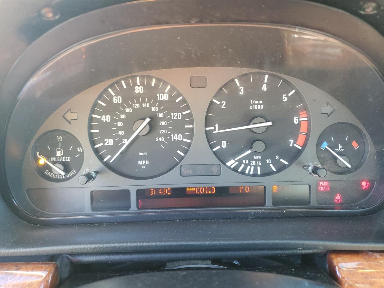 2000 Bmw 740 I Automatic Blue vin: WBAGG8343YDN77047