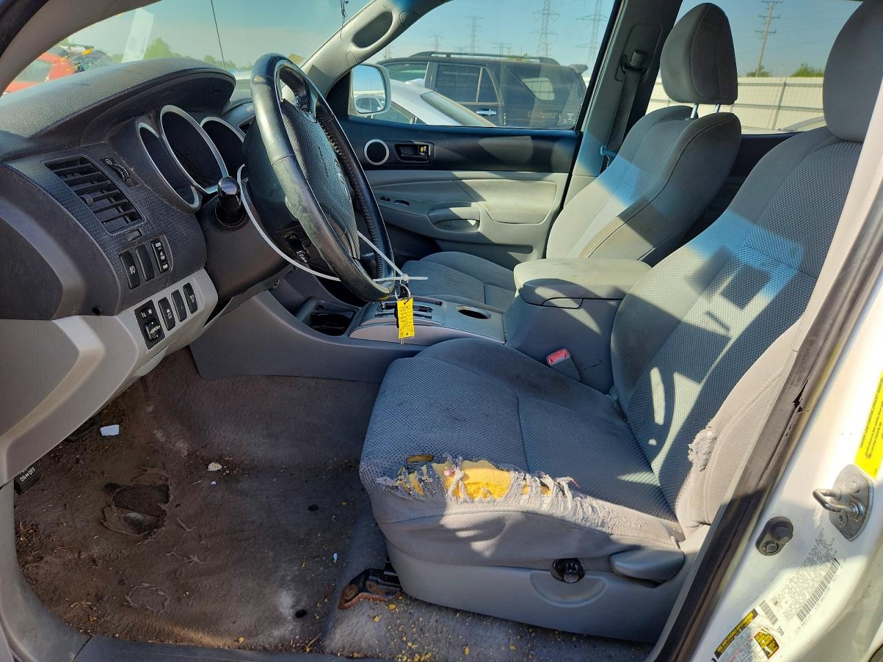 2009 Toyota Tacoma Double Cab Белый vin: 3TMLU42N29M029463