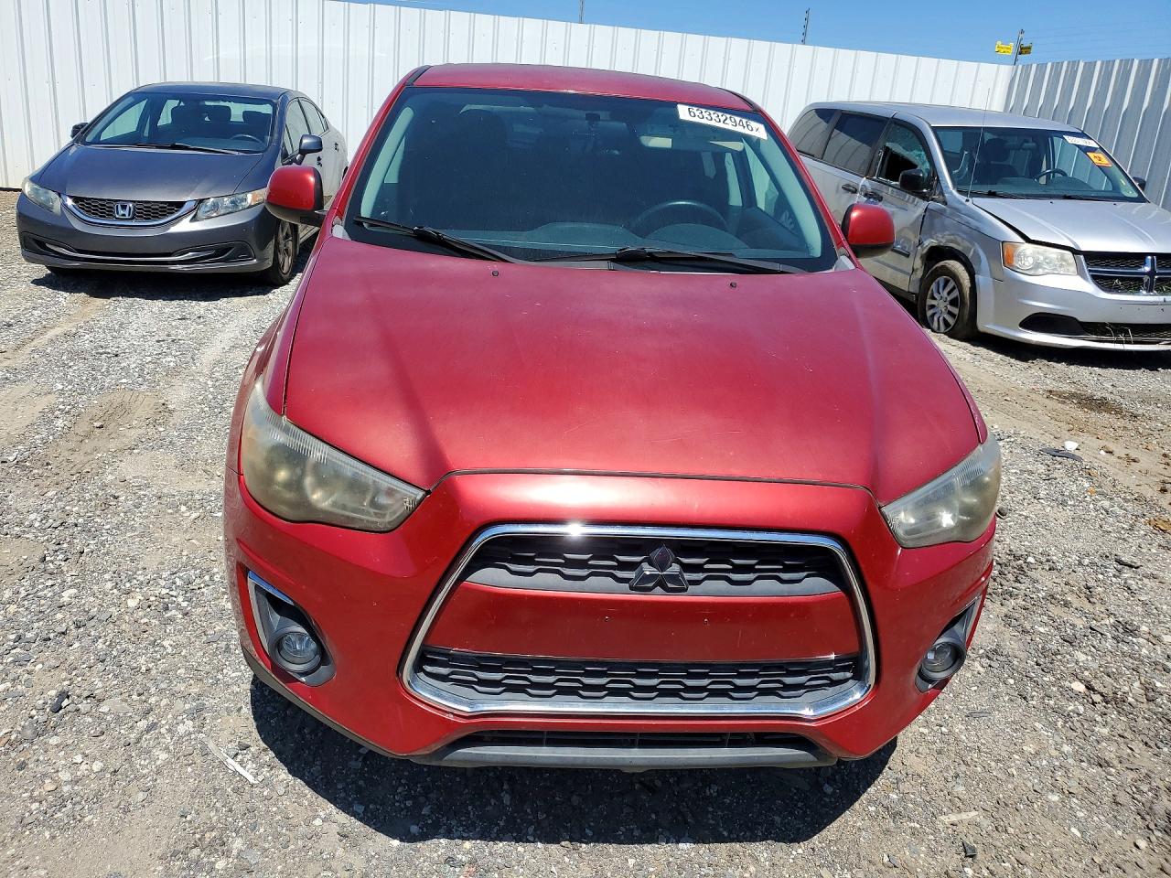 2015 Mitsubishi Outlander Sport Es Red vin: 4A4AP3AU2FE044783