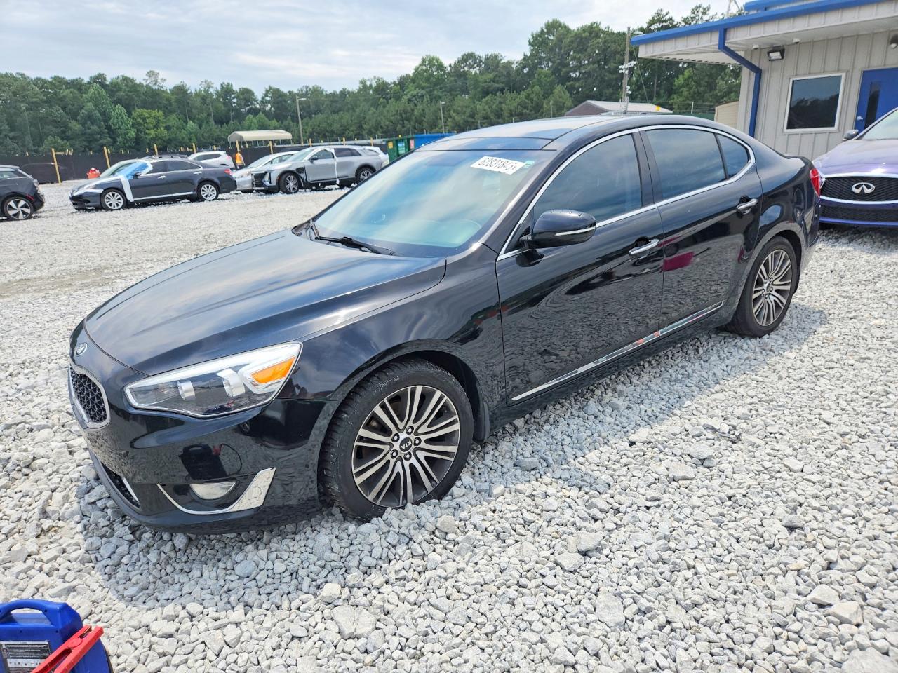 2014 Kia Cadenza Premium Black vin: KNALN4D74E5148348