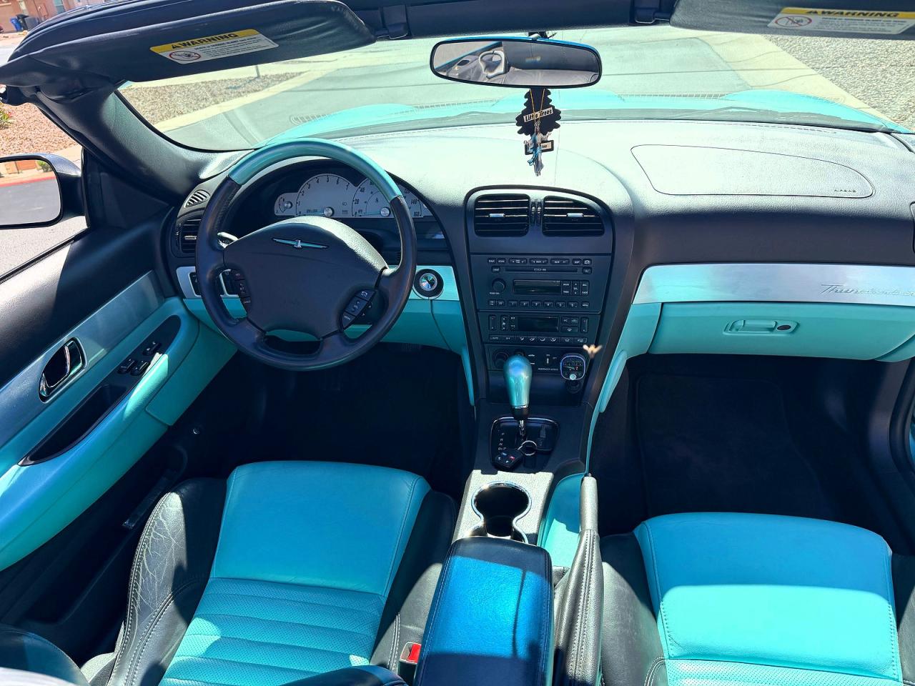 2002 Ford Thunderbird Turquoise vin: 1FAHP60A52Y116668