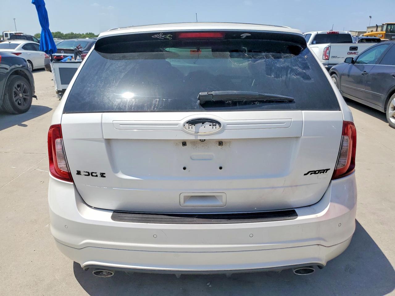 2014 Ford Edge Sport White vin: 2FMDK4AK3EBB56196