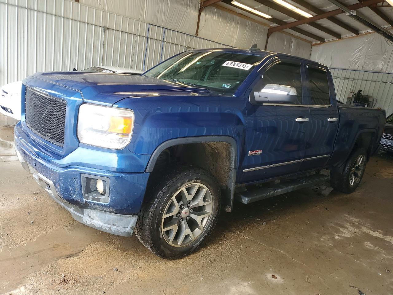 2015 Gmc Sierra K1500 Slt Blue vin: 1GTV2VEC8FZ332367