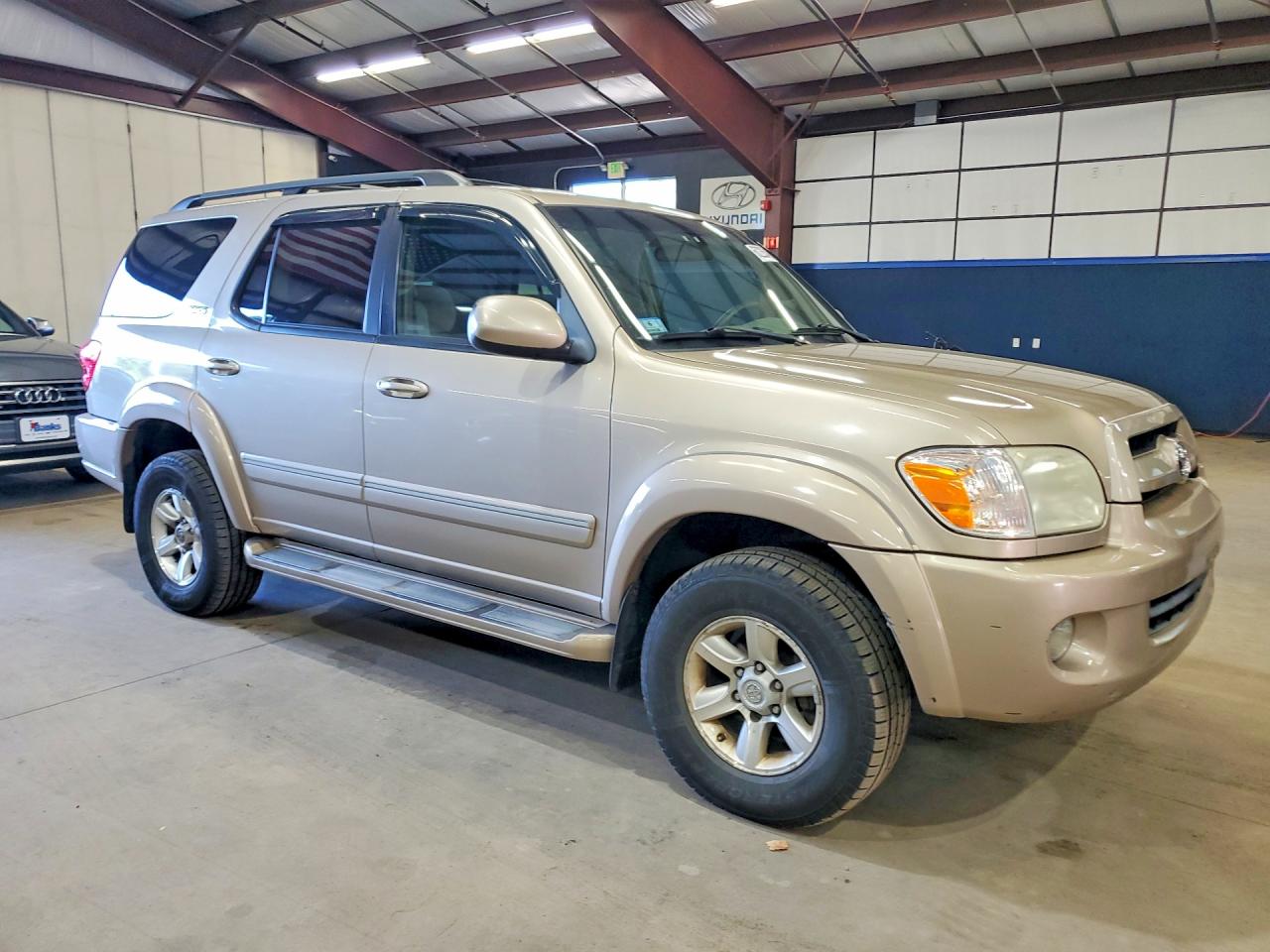 2007 Toyota Sequoia Sr5 Beige vin: 5TDBT44A57S290513
