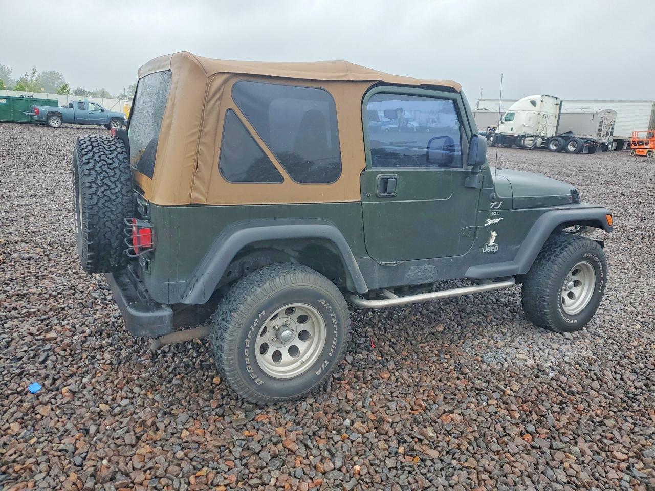 1998 Jeep Wrangler / Tj Sport Green vin: 1J4FY19S9WP786680