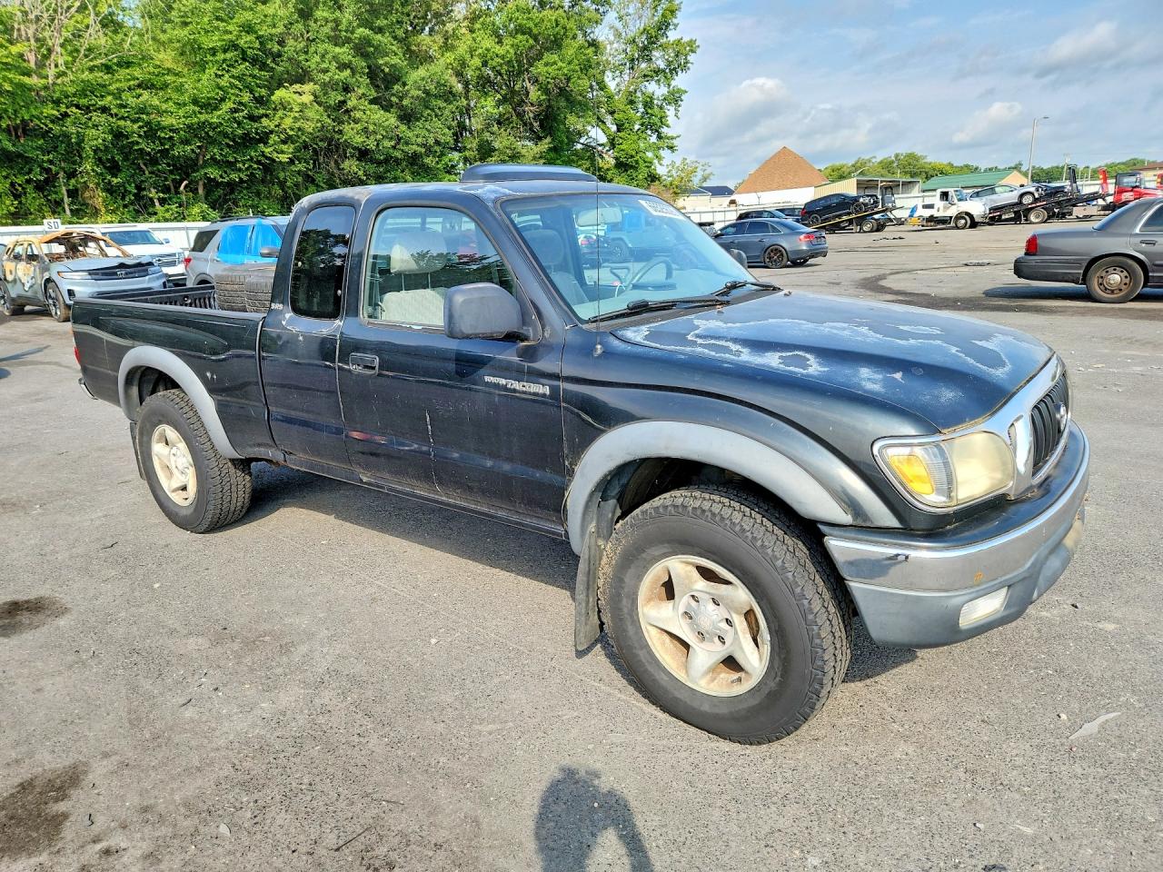 2001 Toyota Tacoma Base Black vin: 5TEWM72N91Z737831