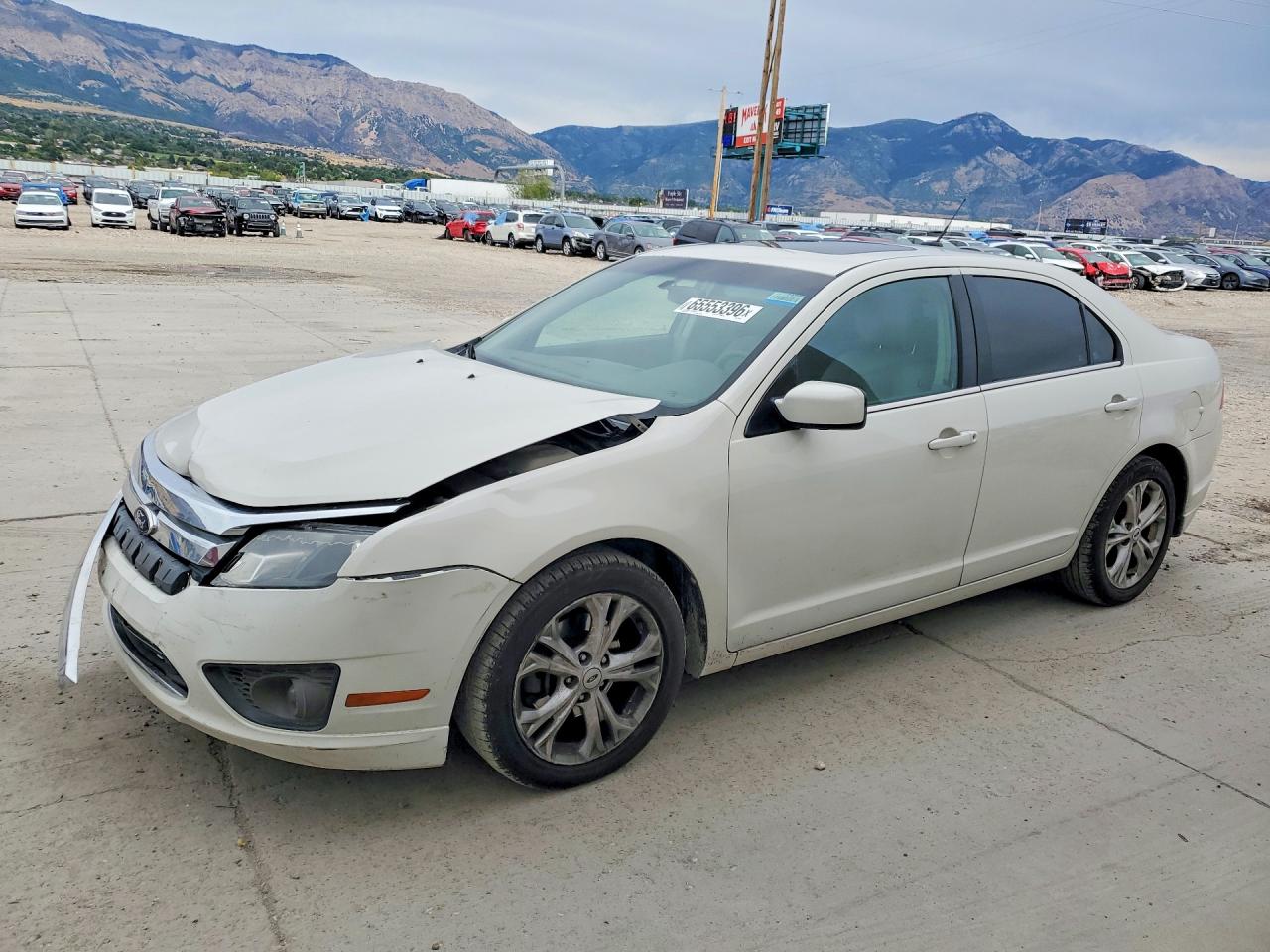 2012 Ford Fusion Se White vin: 3FAHP0HA5CR415837