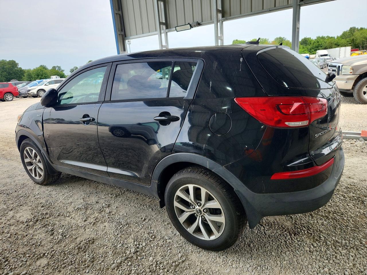 2014 Kia Sportage Lx Black vin: KNDPBCAC0E7642624
